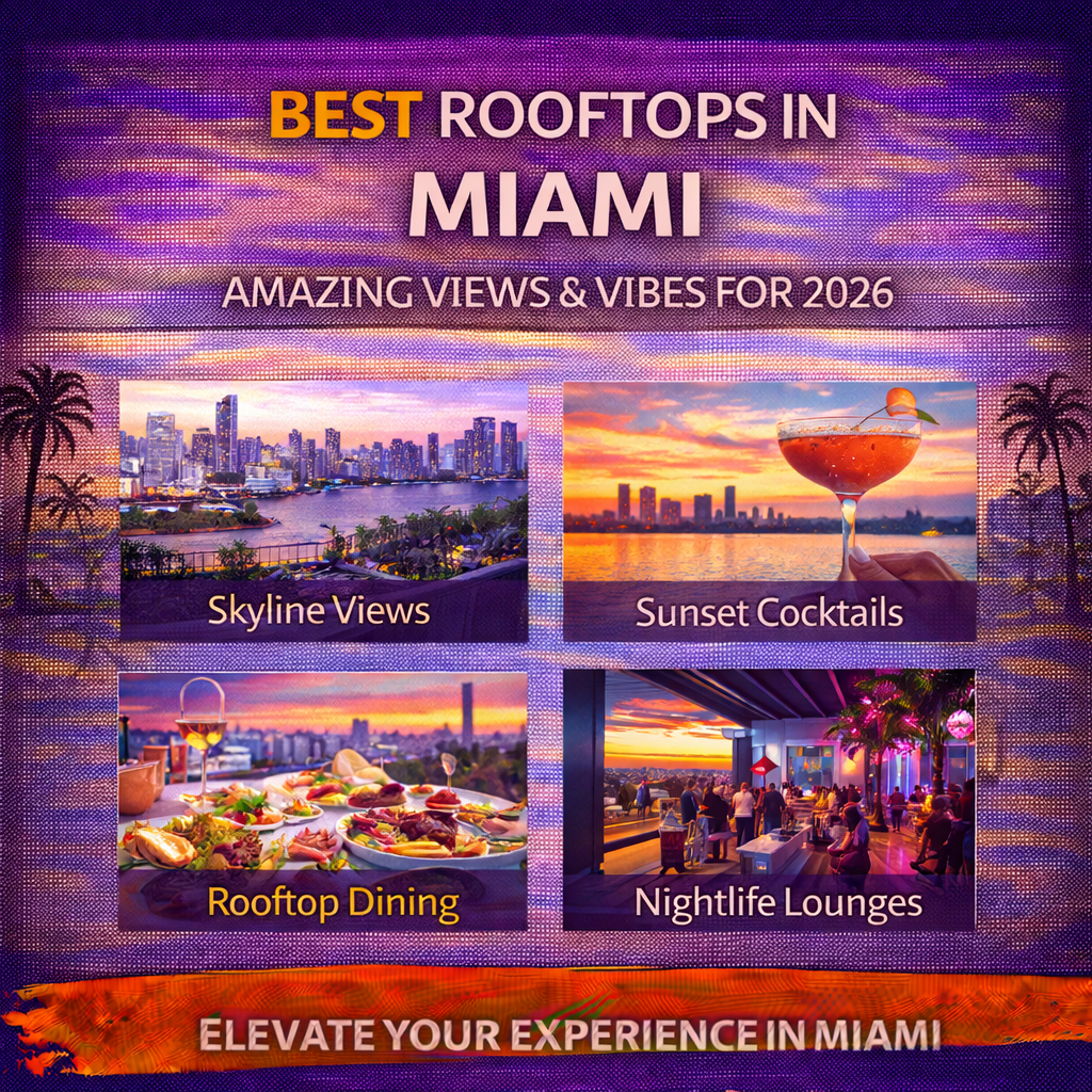 Best Rooftops in Miami Scenic Views & Great Vibes 2026