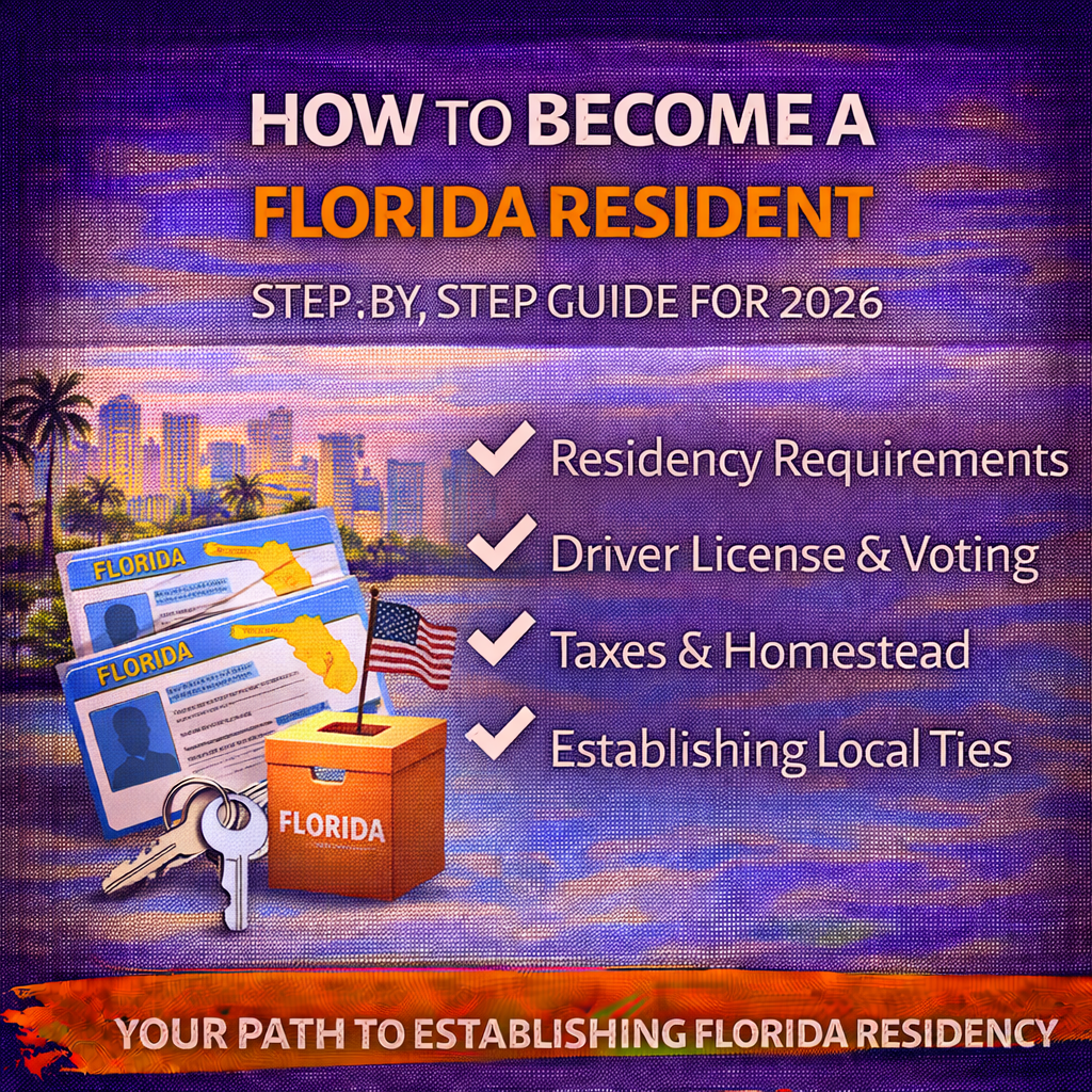 How to Become a Florida Resident Step‑by‑Step Guide for 2026