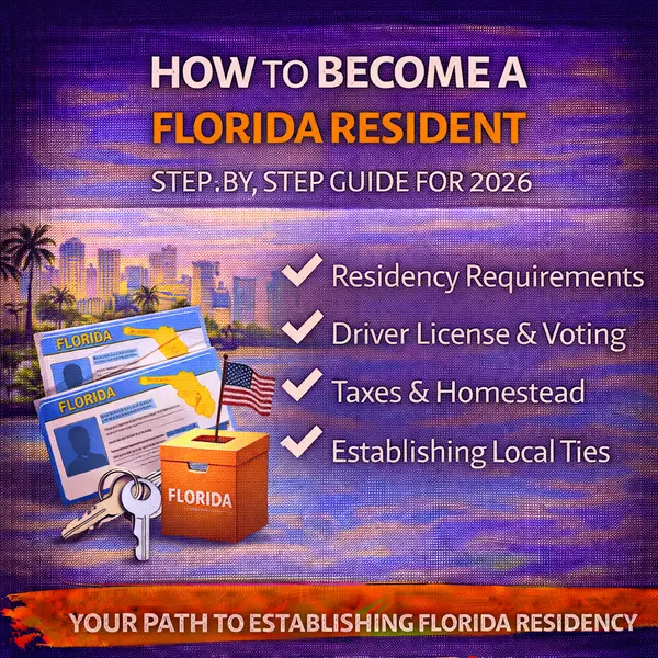 How to Become a Florida Resident Step‑by‑Step Guide for 2026