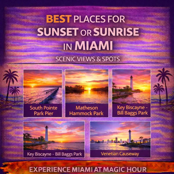 Best Places for Sunset or Sunrise in Miami Scenic Views & Spots,Sharon Colón