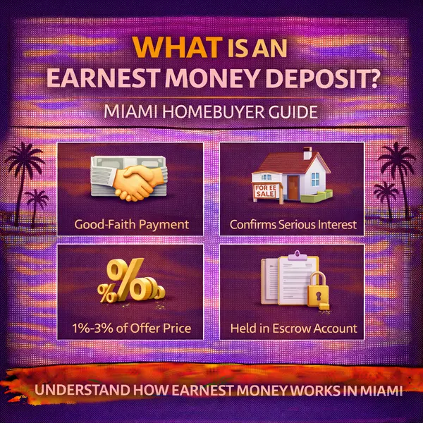 What Is an Earnest Money Deposit? Miami Homebuyer Guide,Sharon Colón