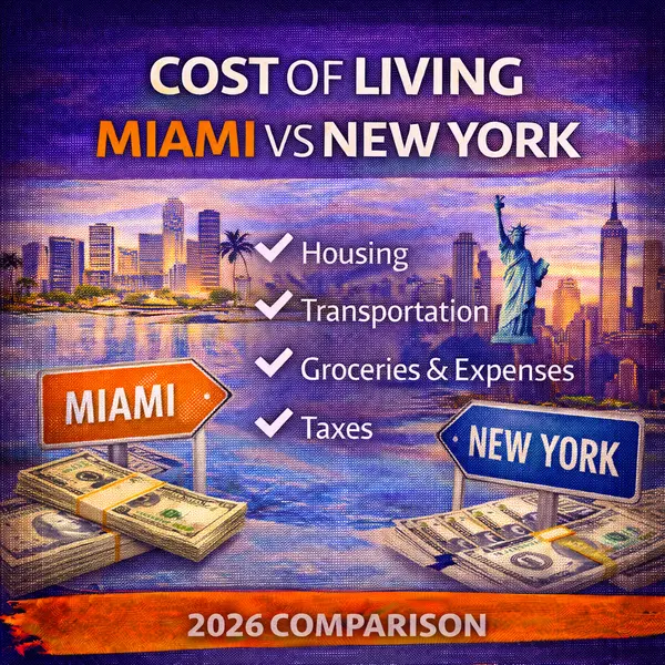 Cost of Living in Miami vs New York: Comparative 2026 Breakdown,Sharon Colón
