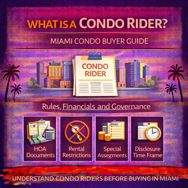 What Is a Condo Rider Miami Condo Buyer Guide,Sharon Colón