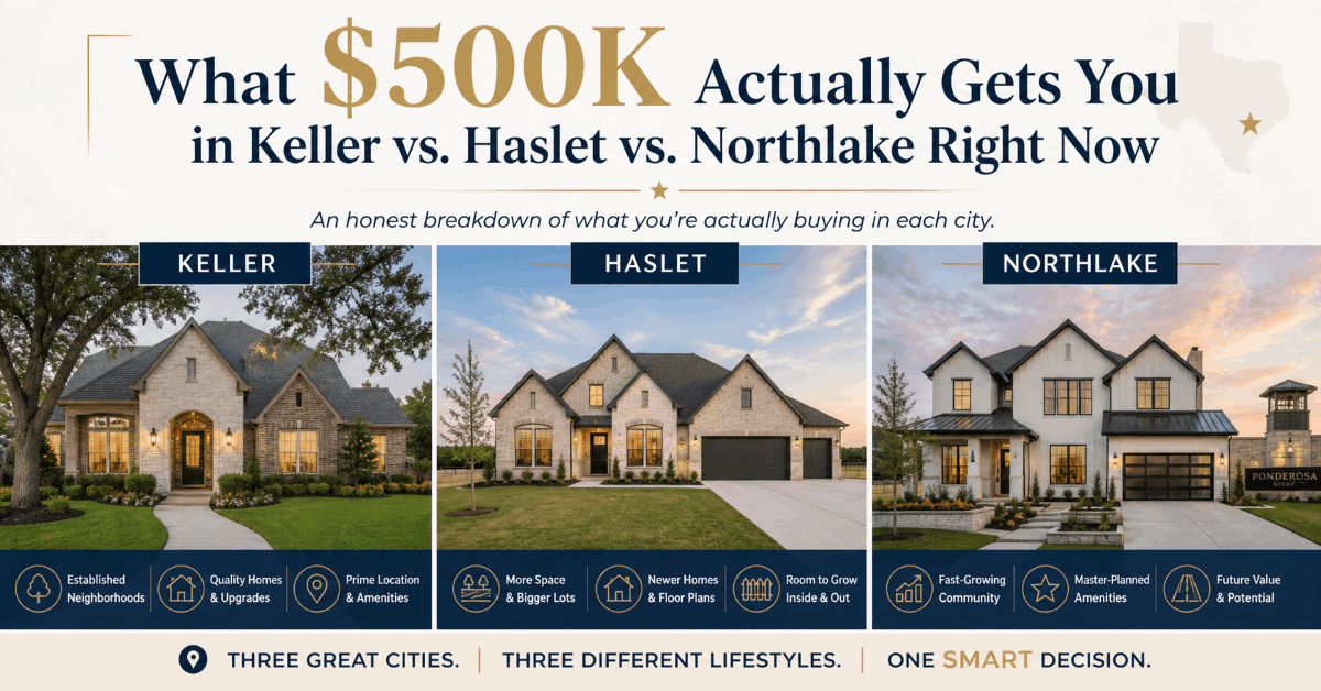 $500k Keller vs Haslet vs Northlake