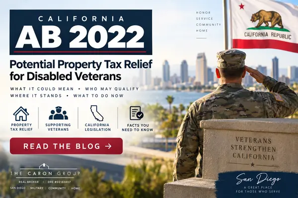 California AB 2022 Could Provide Major Property Tax Relief for Disabled Veterans