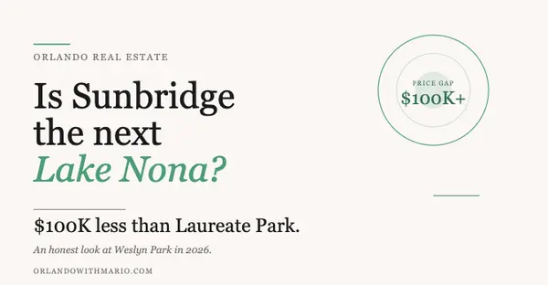 feature image of Is Sunbridge the Next Lake Nona? A Real Estate Agent's Honest Take on Weslyn Park
