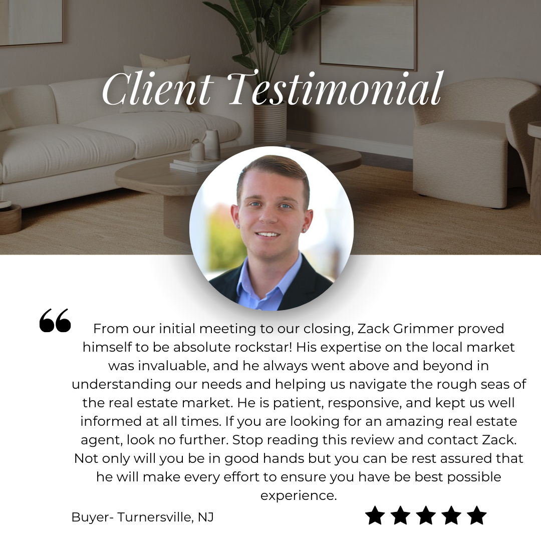 5 Star Client Review- Zack Grimmer, REALTOR