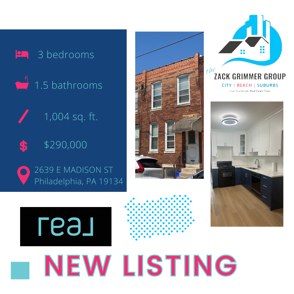 New Listing: 2639 E Madison St, Philadelphia, PA, 19134
