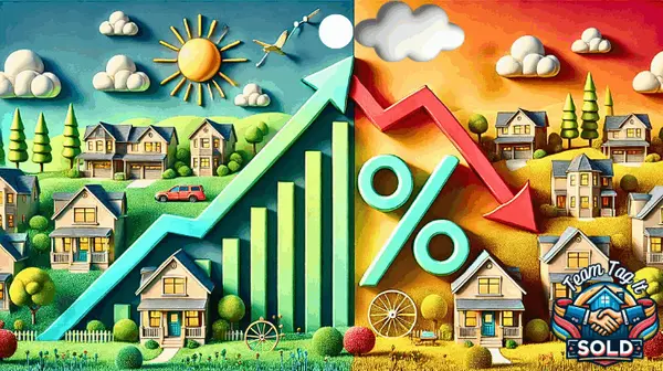 Home Prices Increase vs Mortgage Rate Dips 