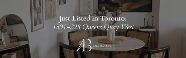 Just Listed in Toronto: 1501–228 Queens Quay West – Stylish 1 Bed Condo with Stunning City Views