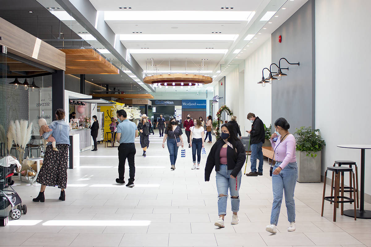 WIllowbrook Mall (Inside) in Willowbrook, British Columbia, in the Fraser Valley region