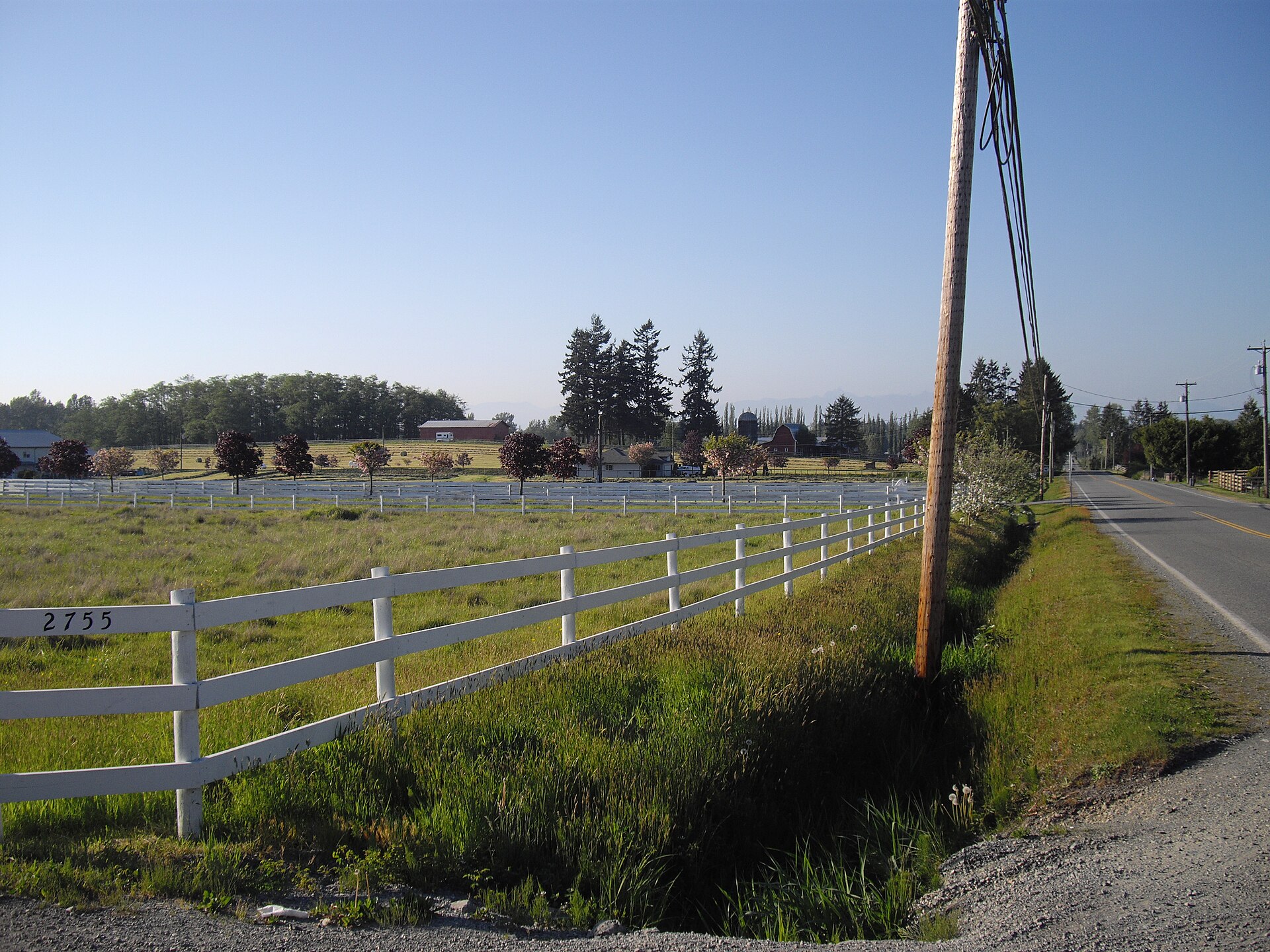 Langley streetscape showing the suburban character of the market that anchors Griffon's long-term family-buyer demand