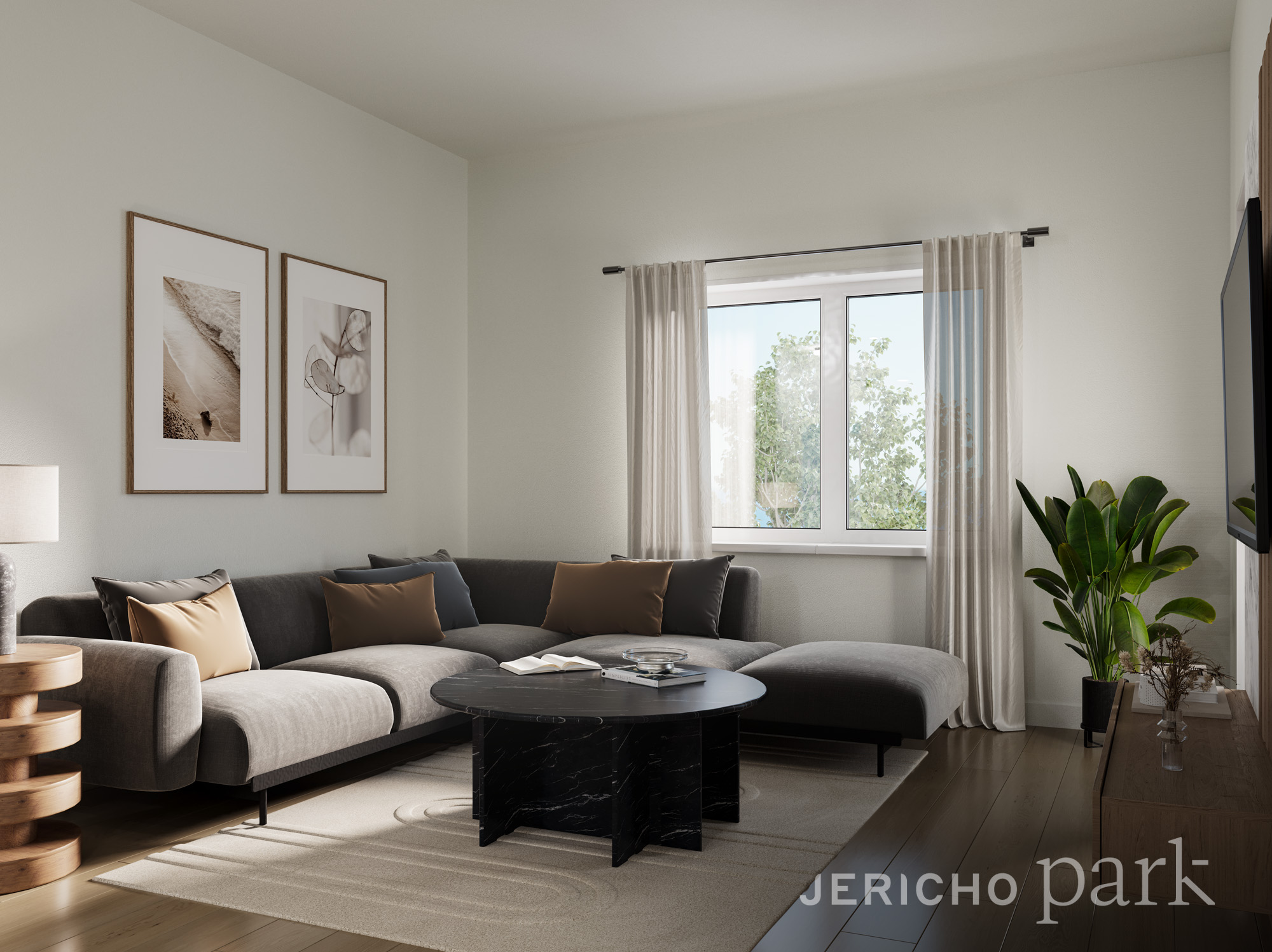 Interior of a new Langley pre-sale townhome living room, illustrating the modern layout and finishes typical of current Langley pre-sale projects
