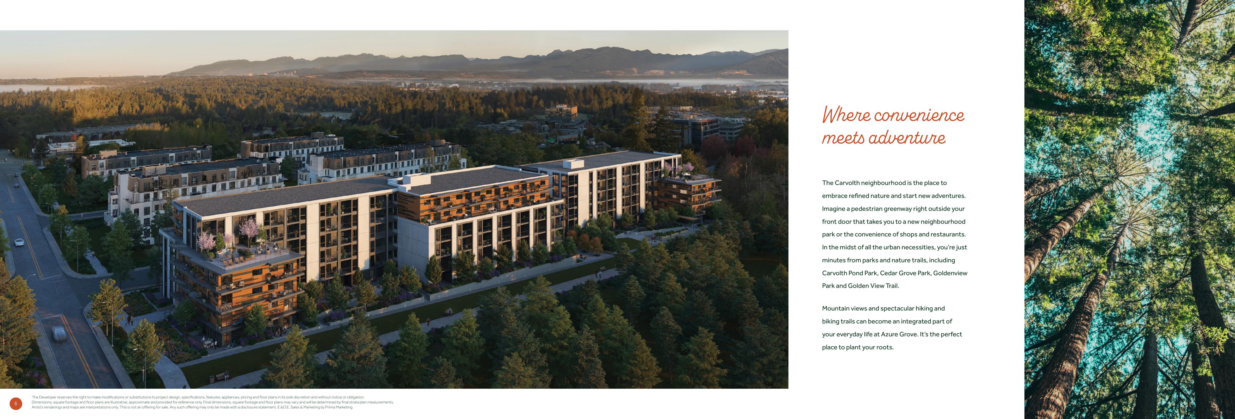 Azure Grove condos exterior render by ML Emporio Properties in Langley