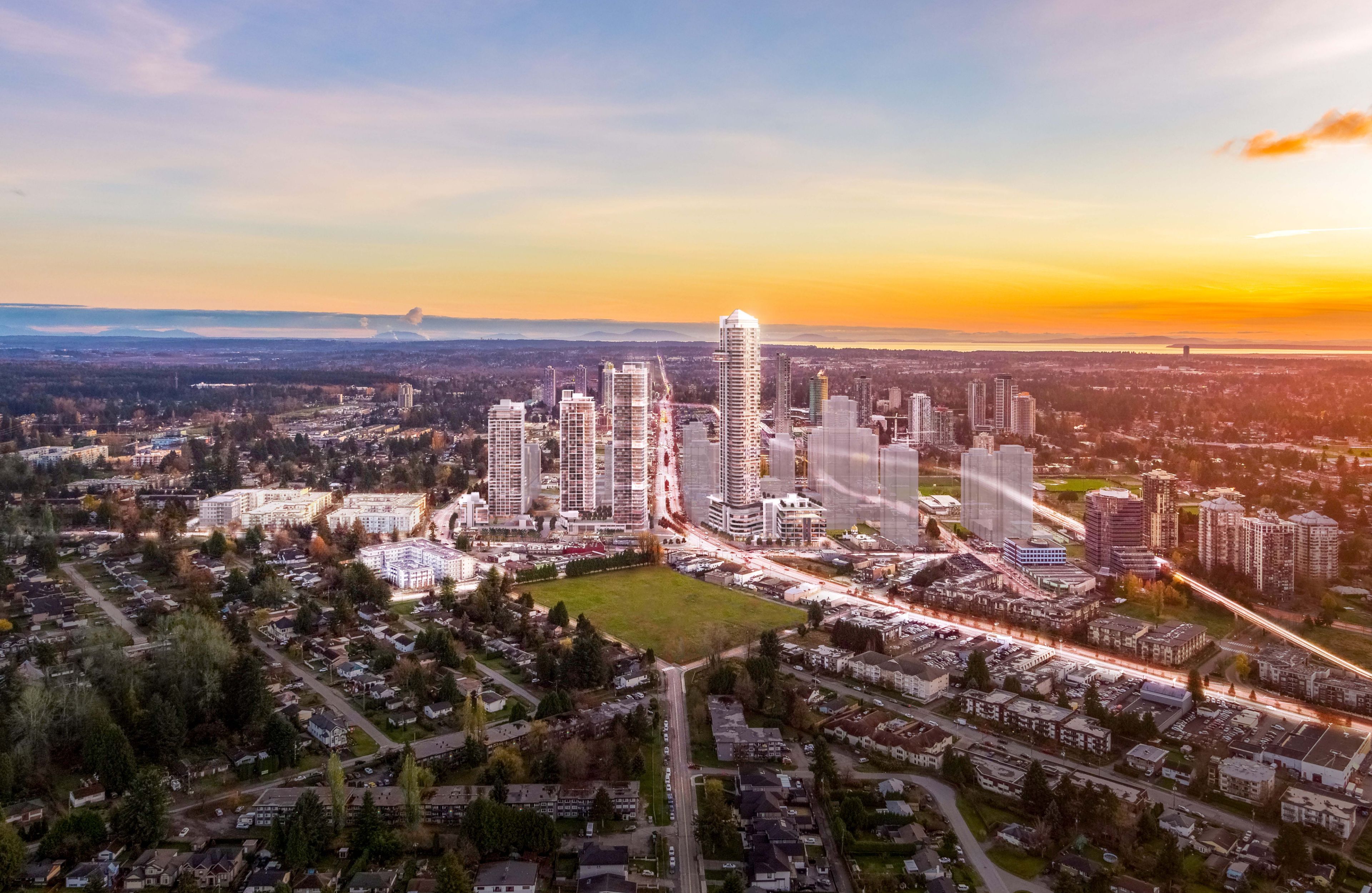 Surrey BC skyline