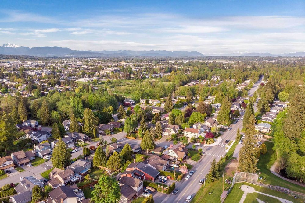 Langley BC aerial view
