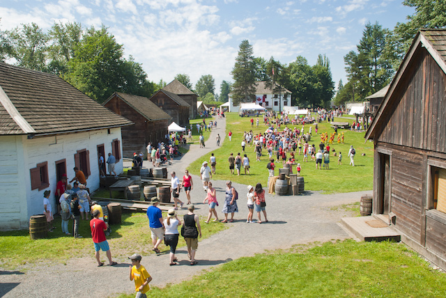 Fort Langley National Historic Site in the heritage village of Fort Langley