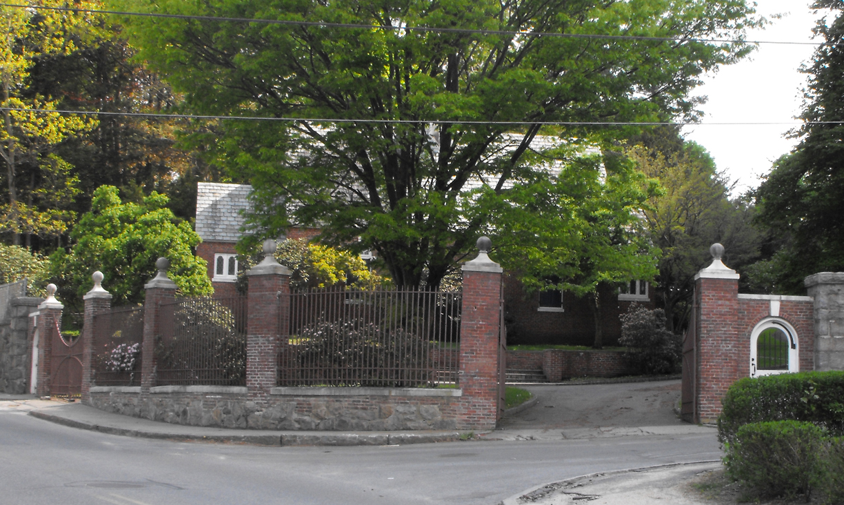 Walnut Grove detached home with mature trees + brick gateposts