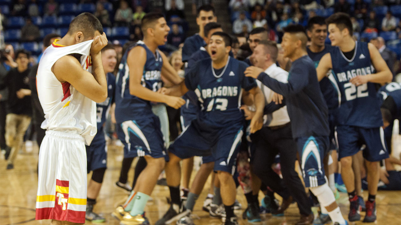 The Fleetwood Park Dragons basketball team, the centrepiece school spirit & sports culture for the area