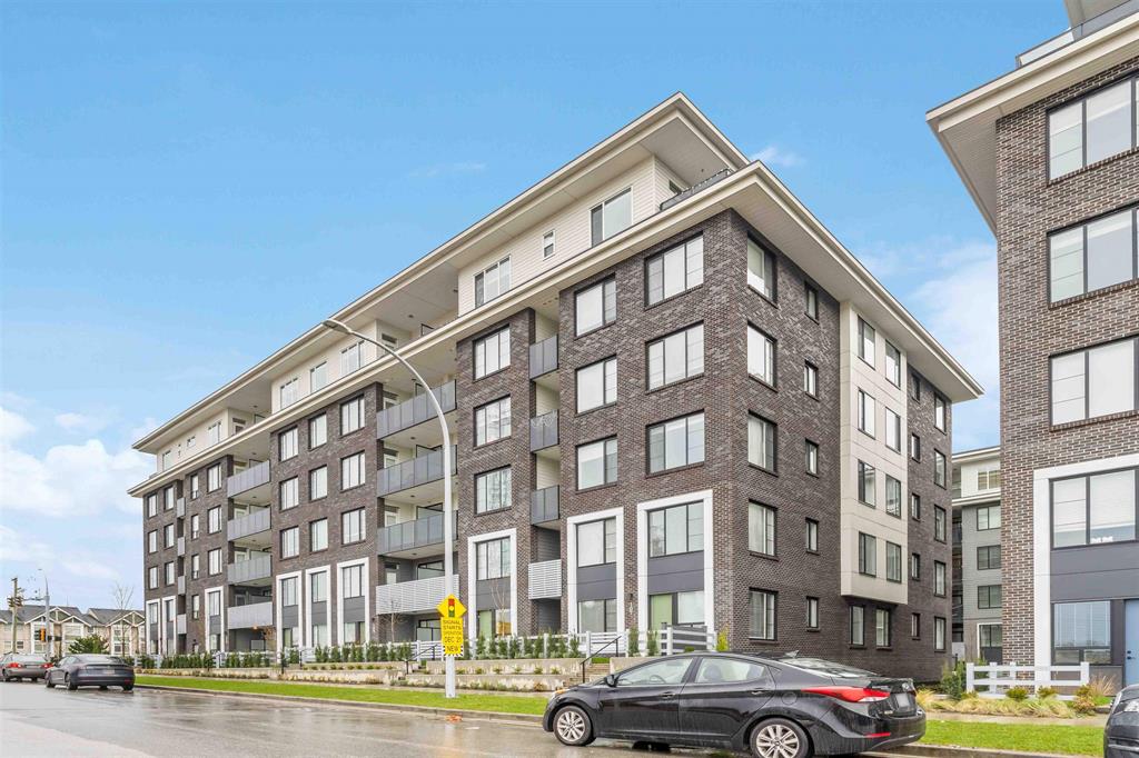 A modern low-rise condo building in Fleetwood, the entry-priced multi-family option for first-time buyers