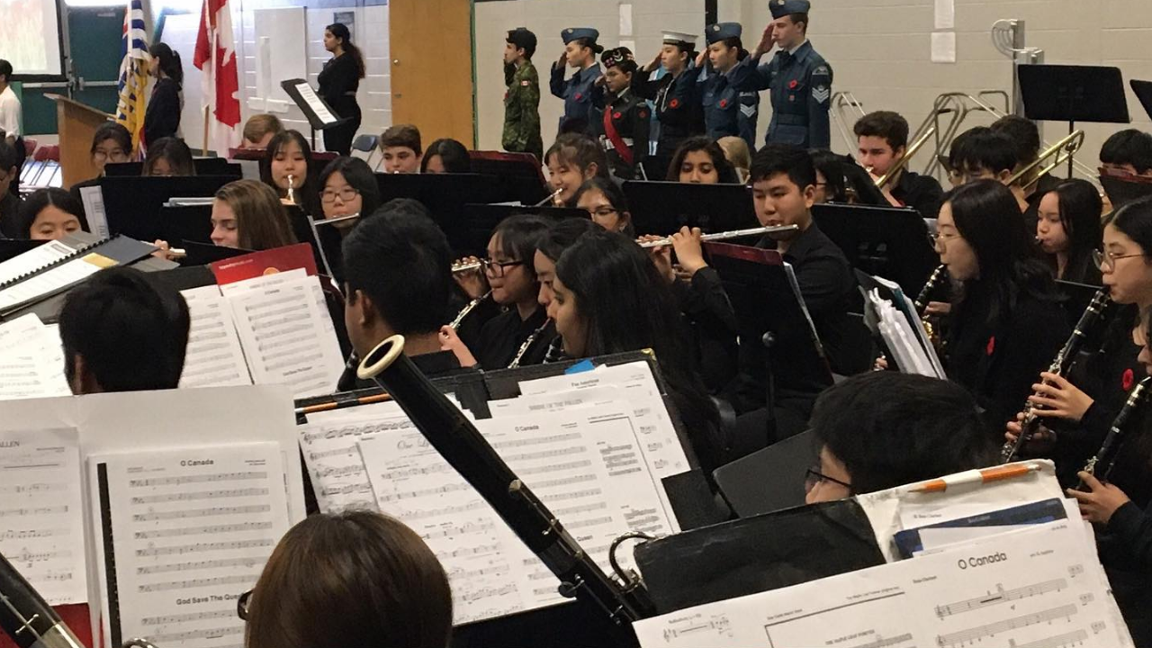 Music programming at Fleetwood Park Secondary, a window into the school's strong arts & band culture