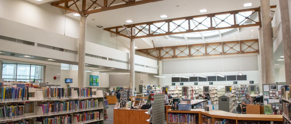 The Fleetwood Library, attached to the community centre, the cultural hub for the wider neighbourhood