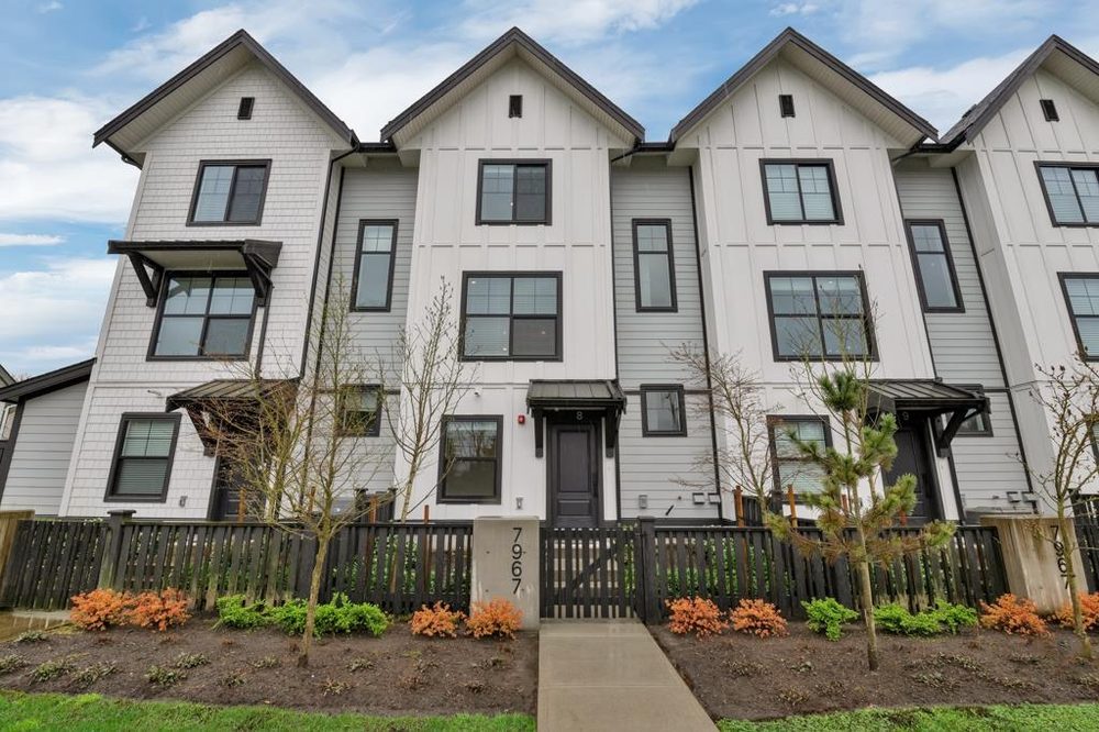 Willoughby townhome row, the dominant new-construction product in the neighbourhood