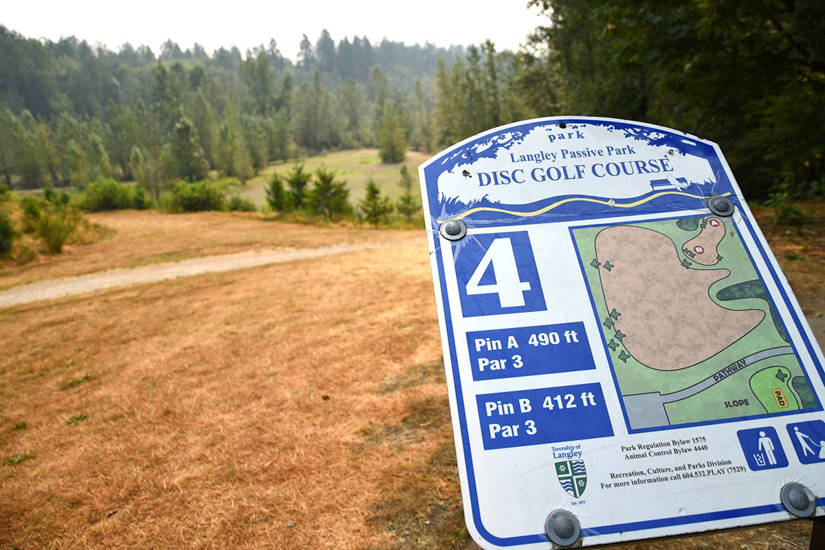 Langley Passive Park 18-hole disc golf course in Brookswood