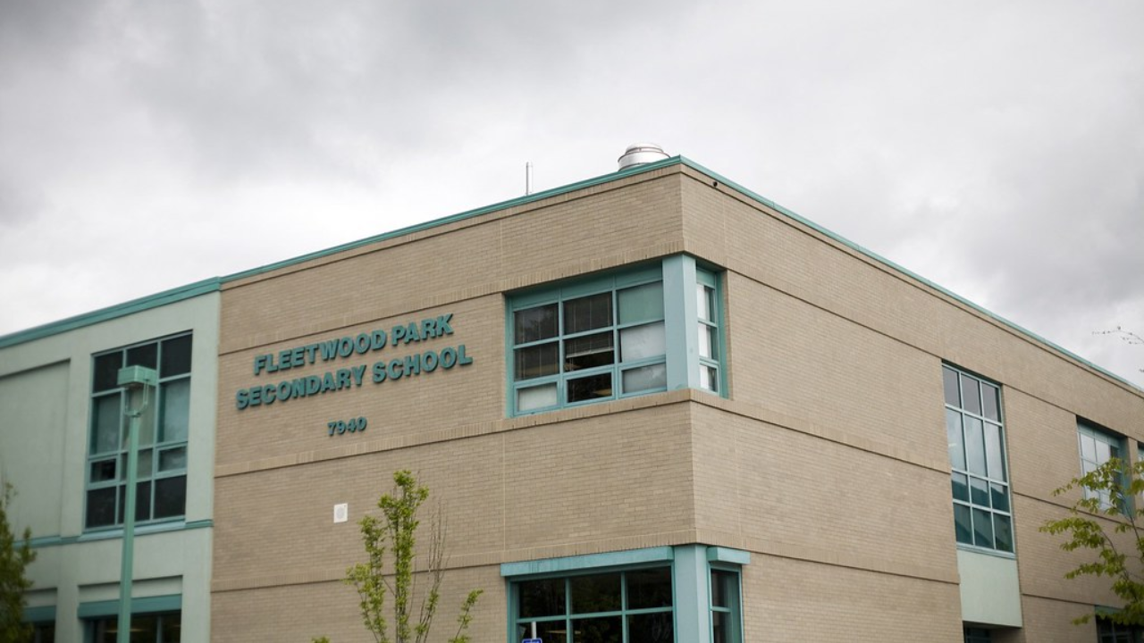 Fleetwood Park Secondary, the flagship public secondary serving Fleetwood families
