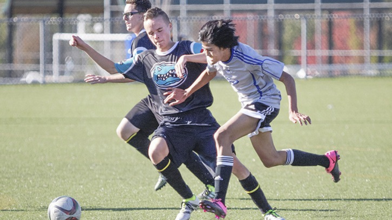 Walnut Grove Secondary School athletic program in action, representative of the strong public-school culture in the neighbourhood