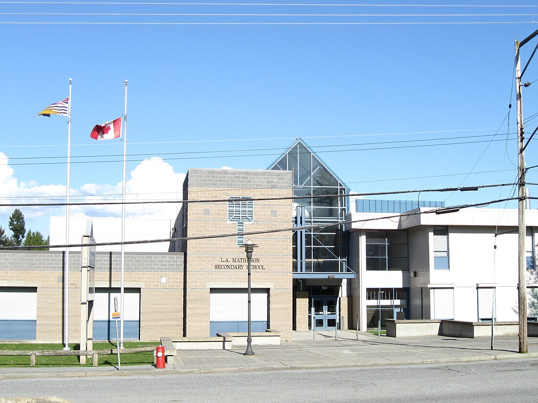 L.A. Matheson Secondary, the West Newton public catchment school with a large culturally diverse student body