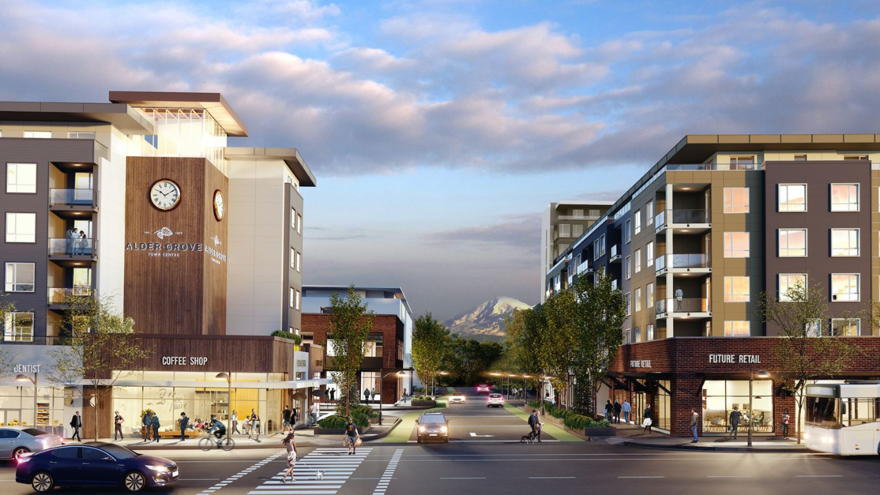 Aldergrove Town Centre + downtown core, the hidden-value pocket on Langley's eastern edge