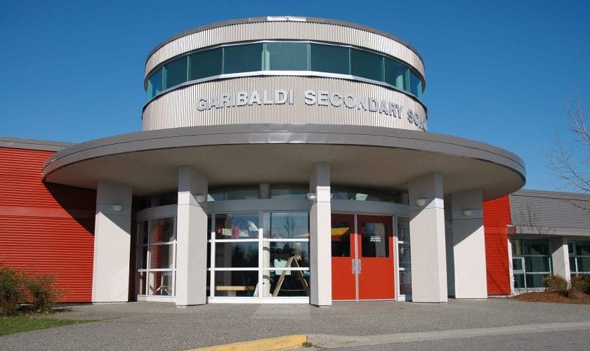 Garibaldi Secondary School, the catchment high school for Websters Corners