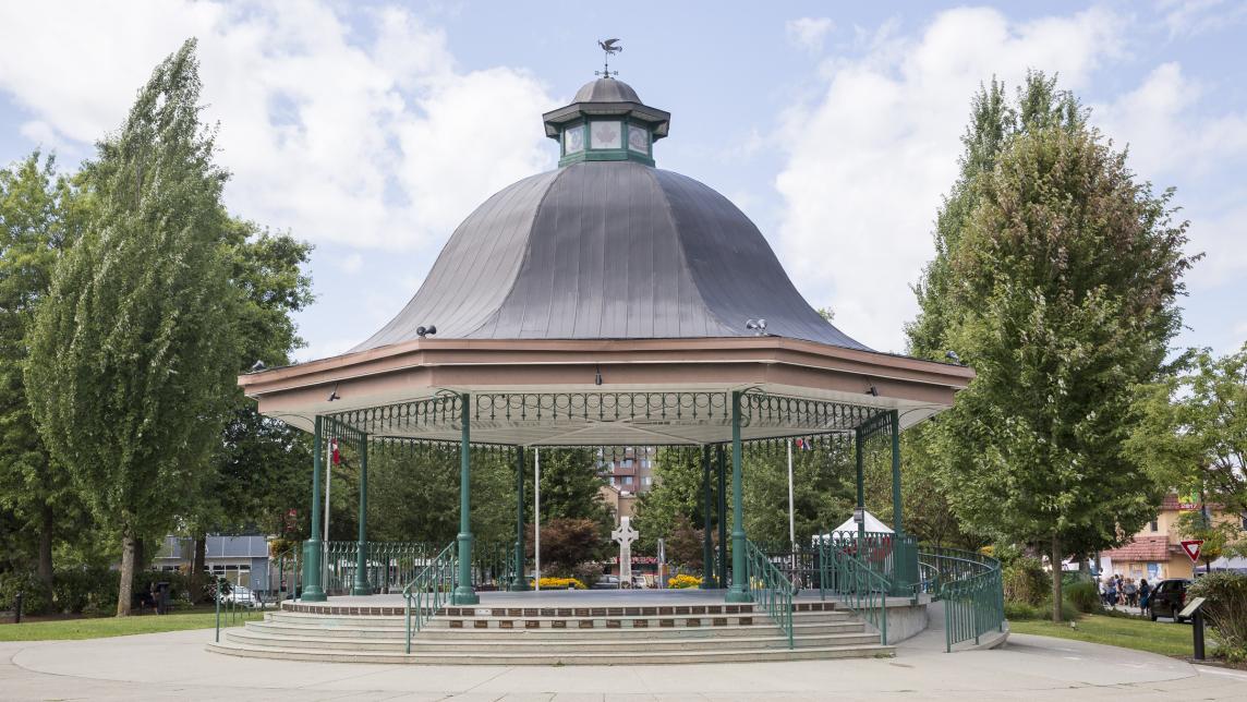 Memorial Peace Park, the central downtown park anchoring Maple Ridge's town centre