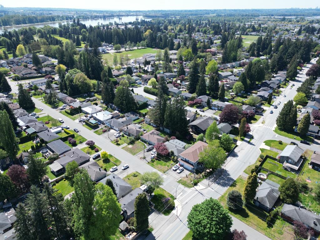 Hammond Southwest Maple Ridge neighbourhood drone view