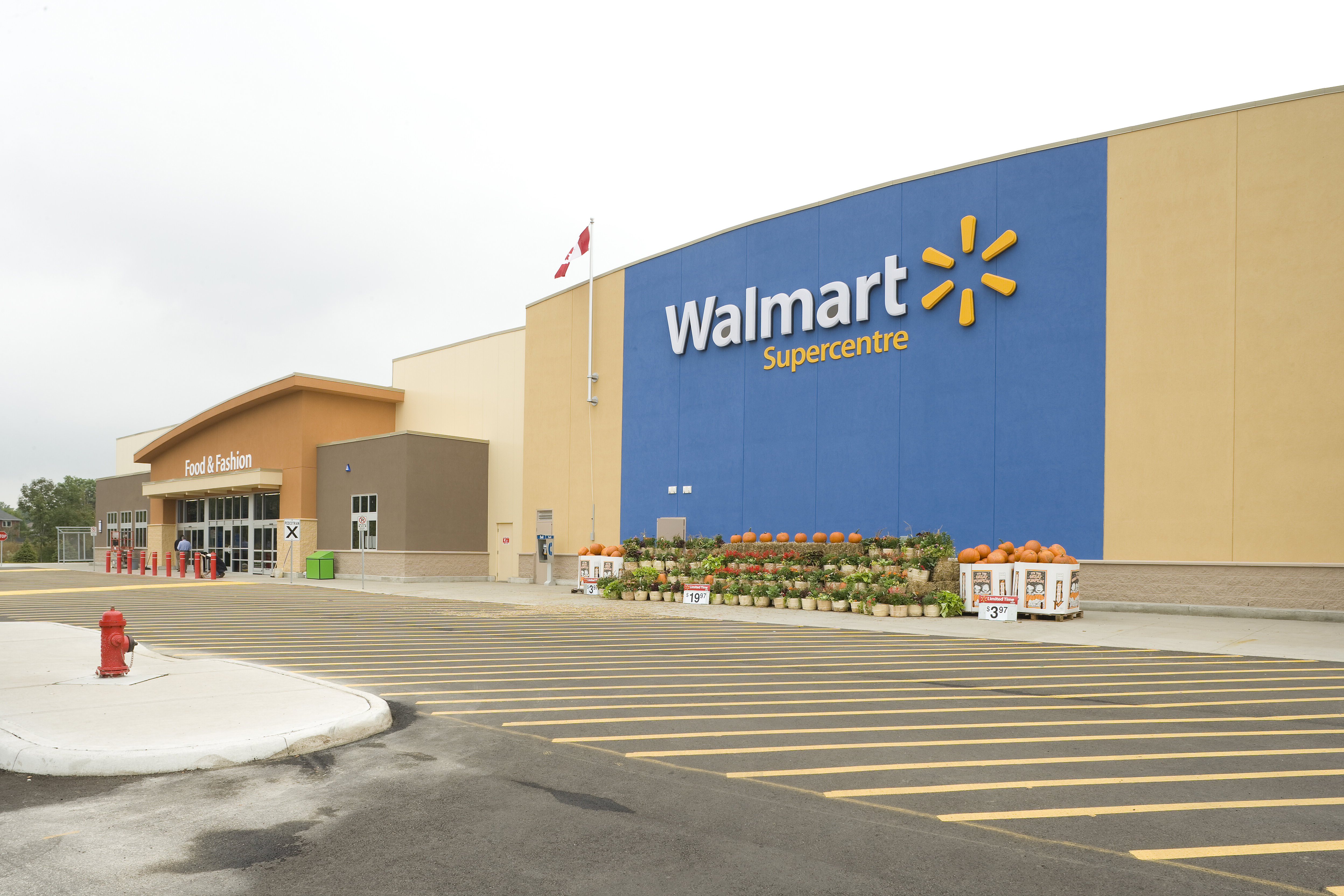 Walmart Supercentre exterior, the Maple Ridge Town Centre Walmart anchor for Cottonwood big-box runs