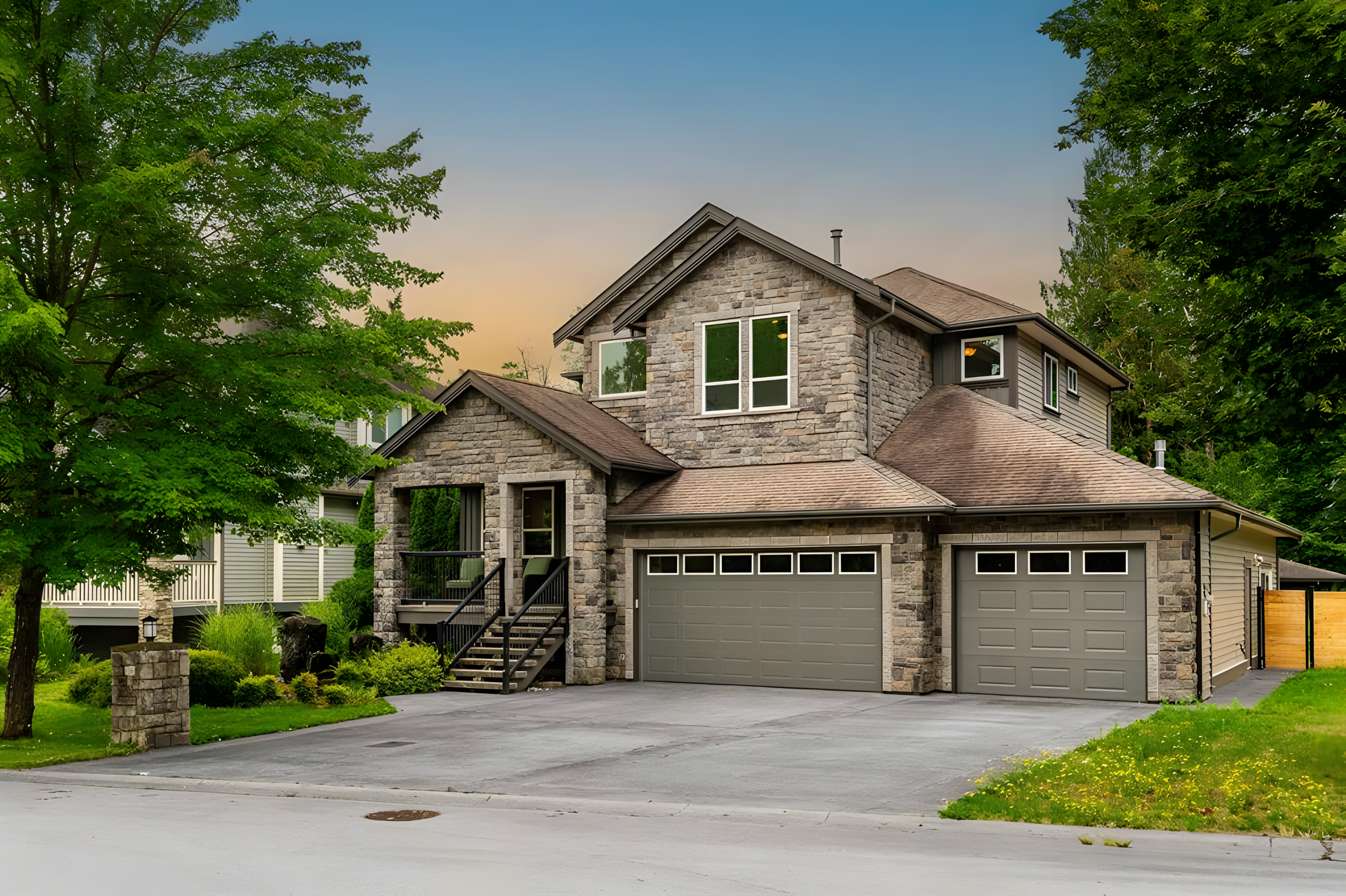 Cottonwood detached home with mature landscaping