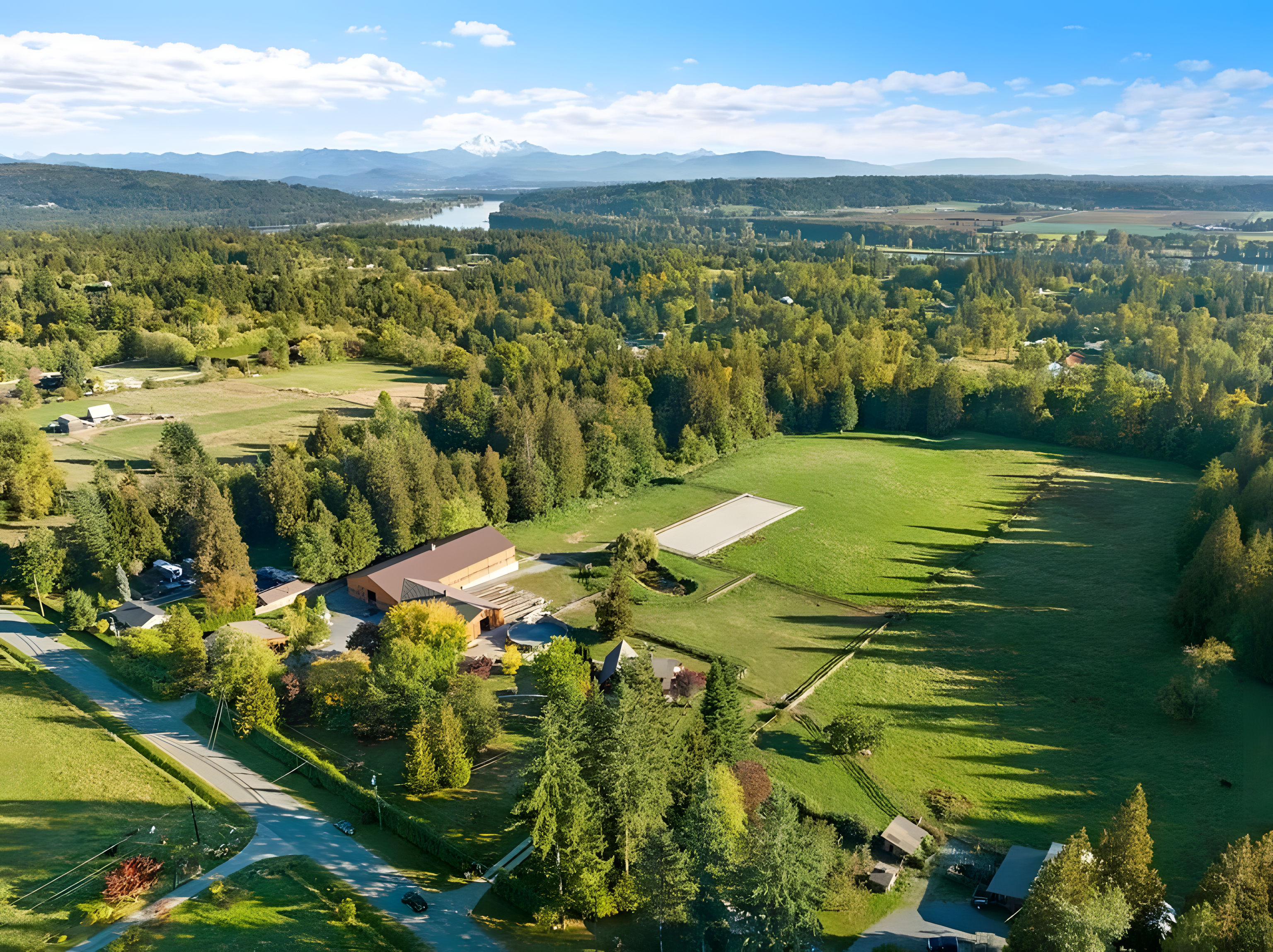 Drone view over Whonnock