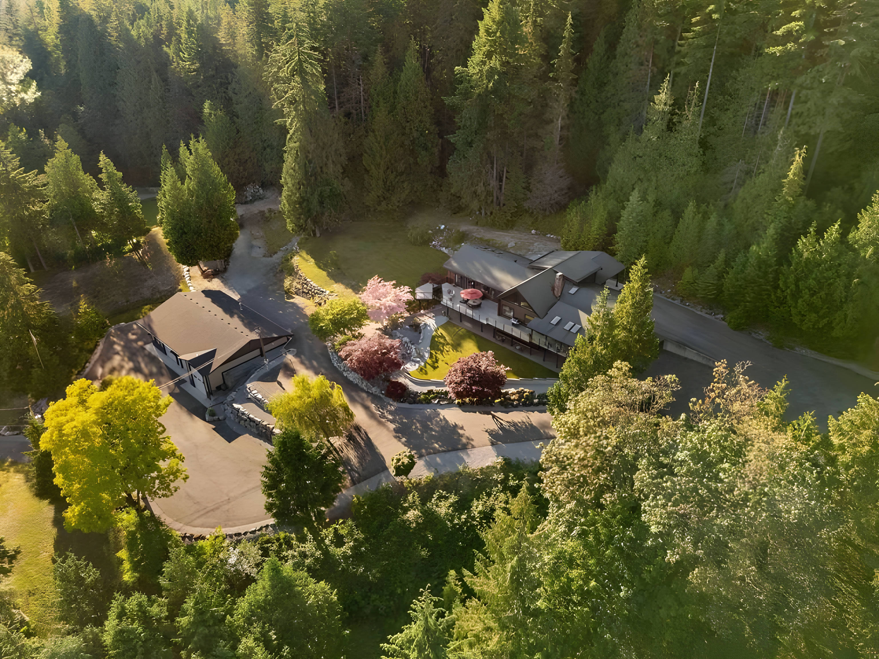 Whonnock house drone view