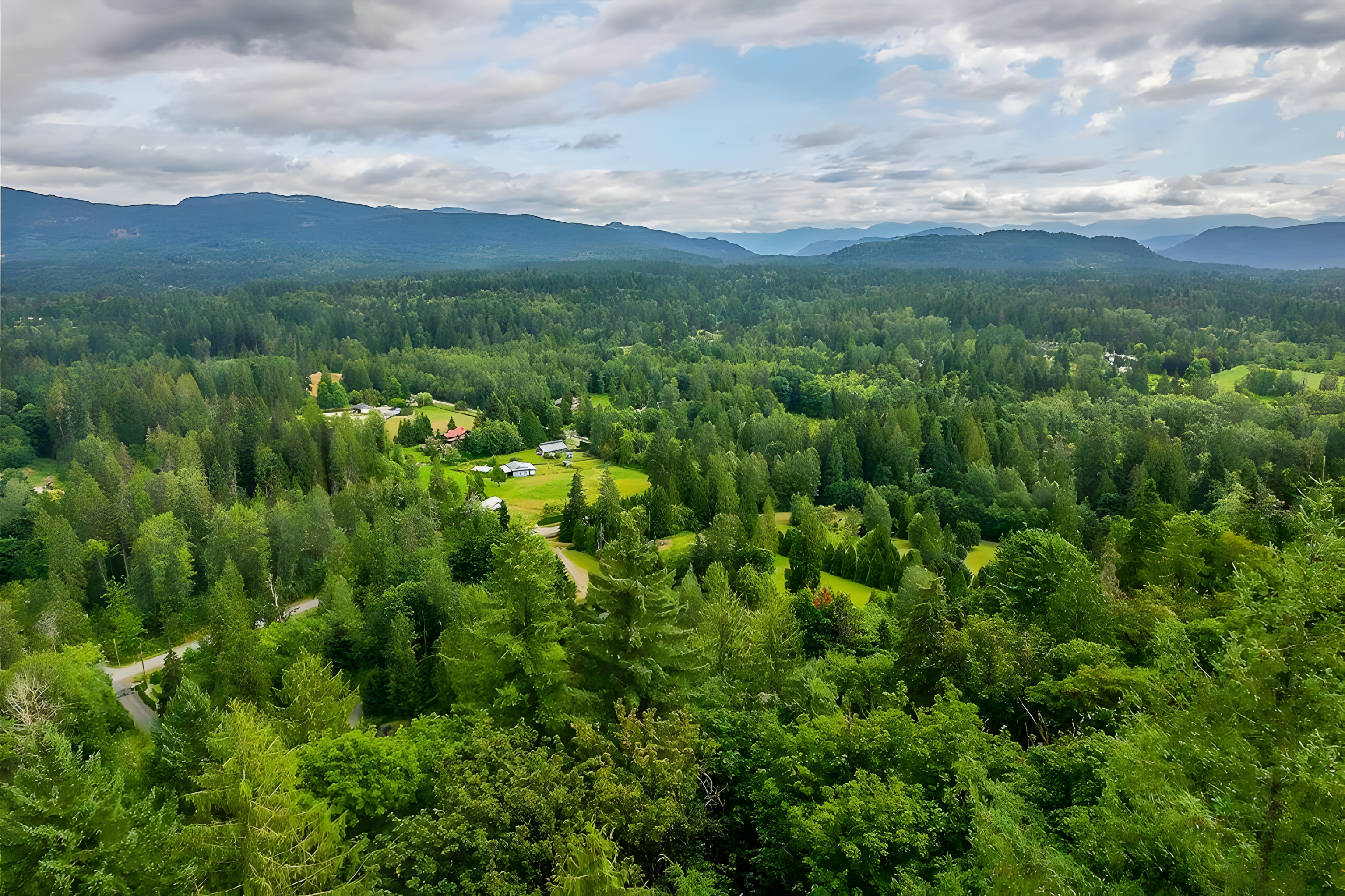 Drone view over Thornhill