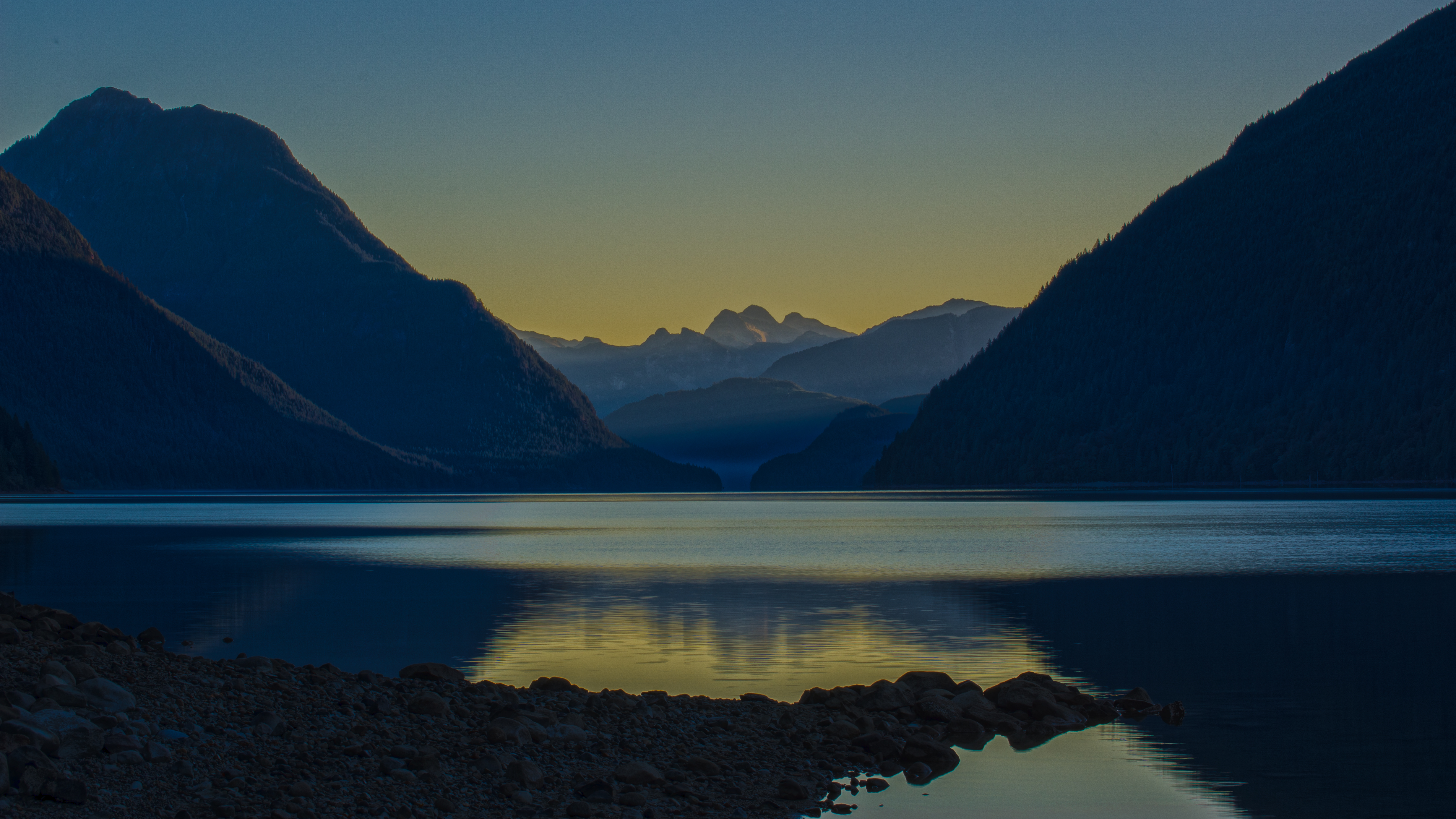 Alouette Lake at sunrise in Golden Ears Provincial Park Maple Ridge