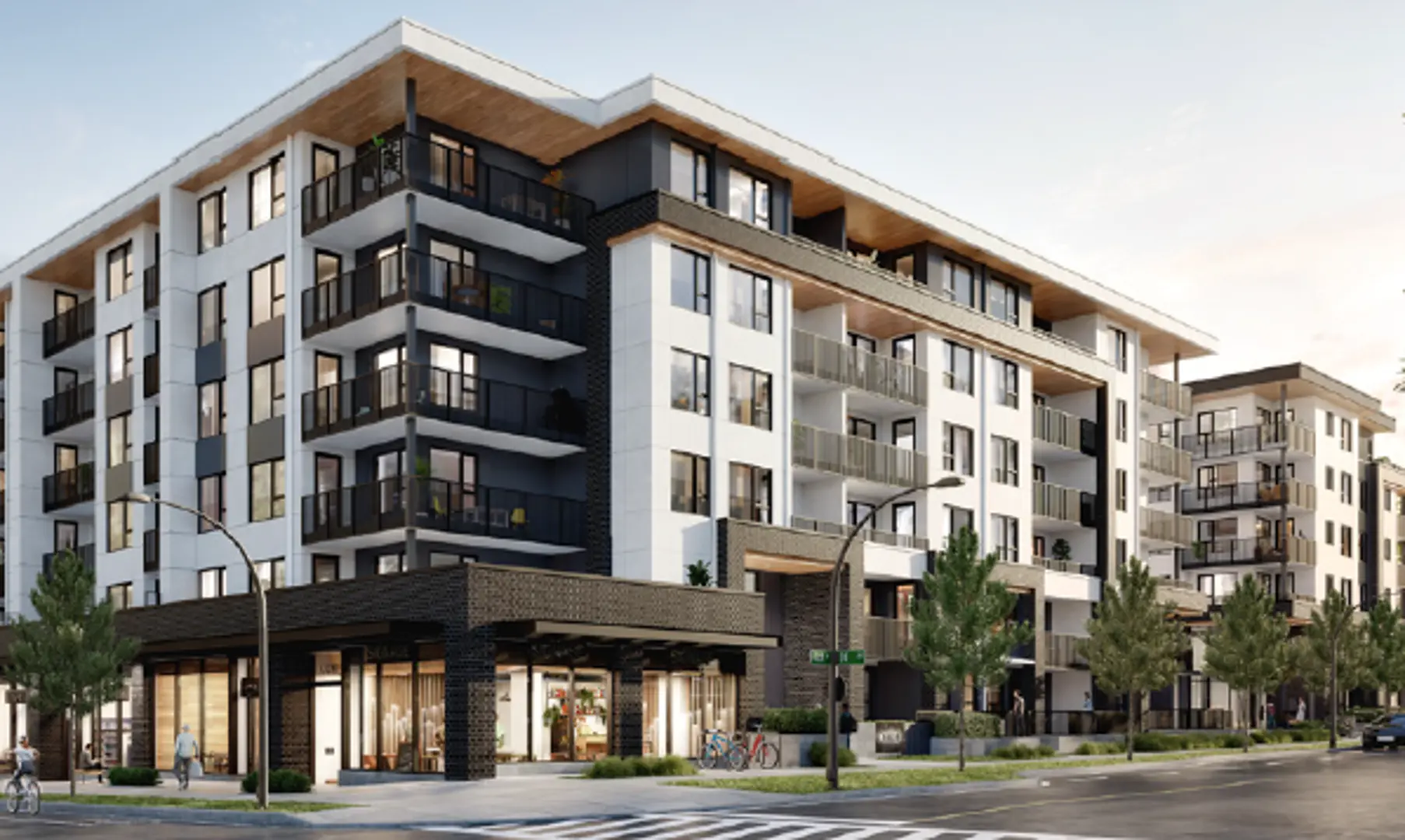 Exterior rendering of Halo, a pre-sale condo development by Polygon in Surrey BC