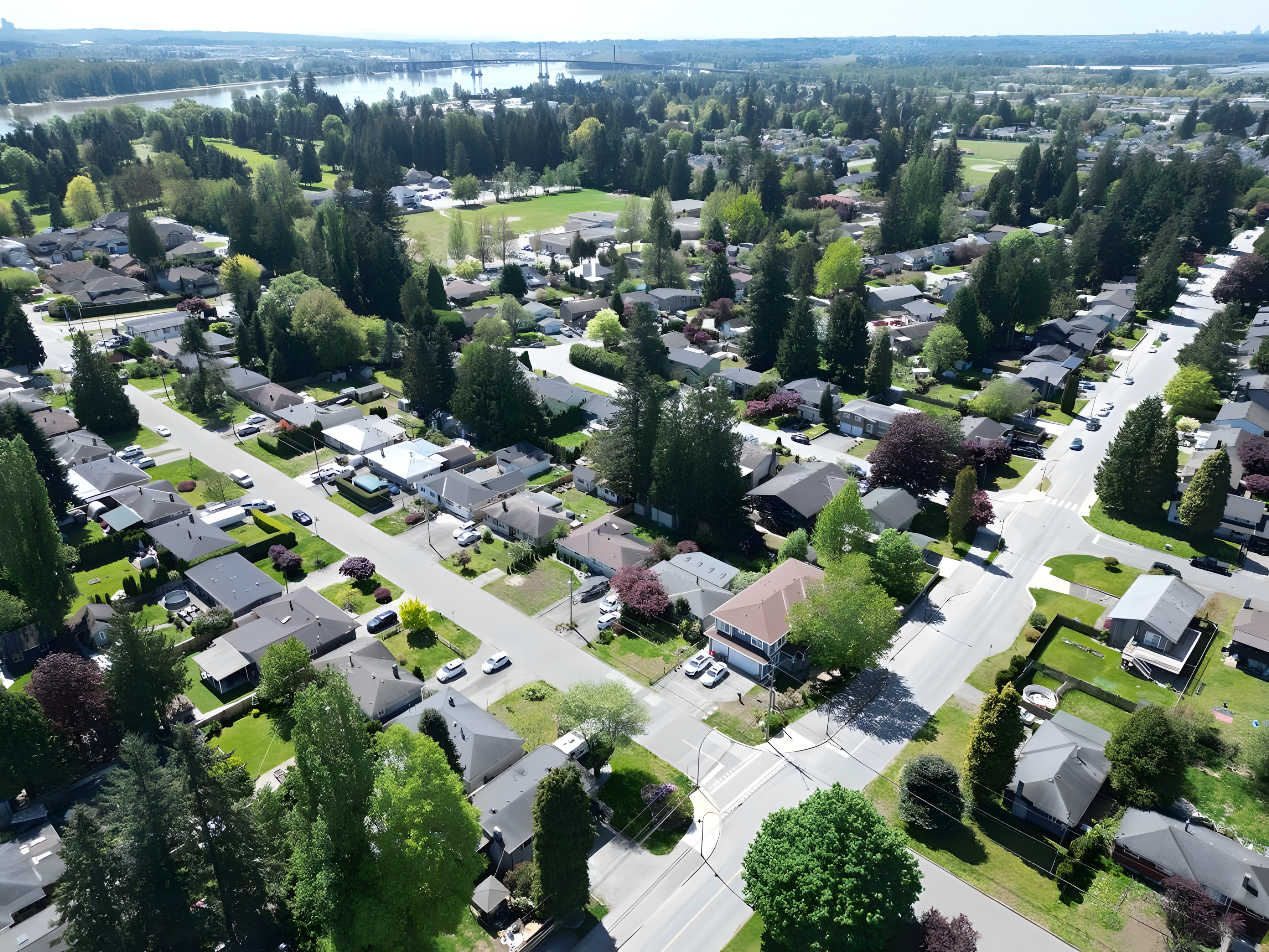 Drone view over Hammond