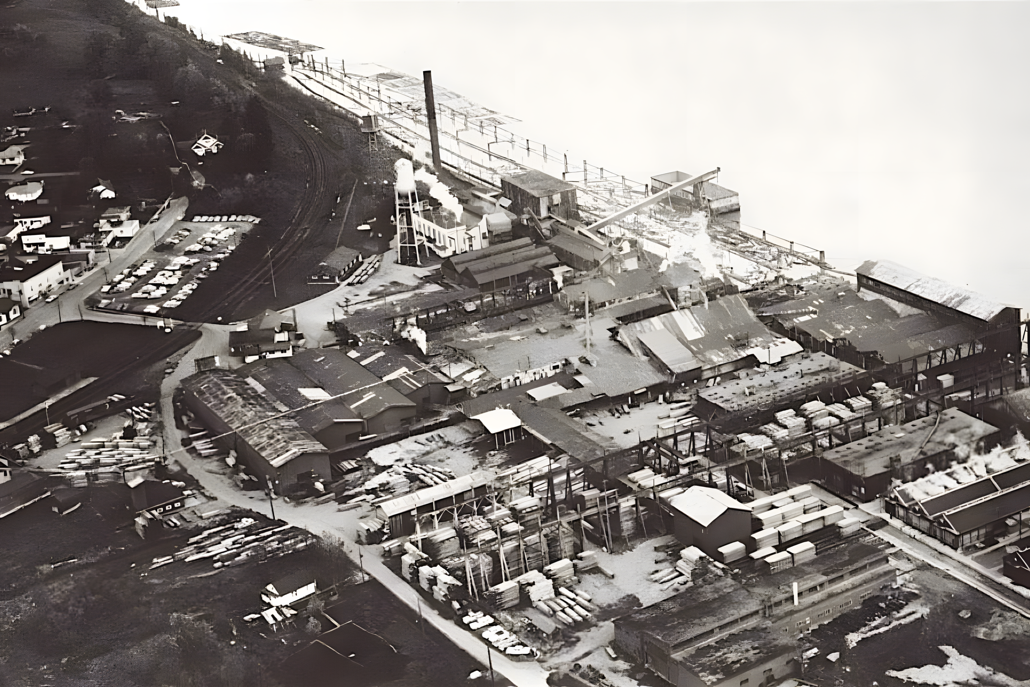 Historic Hammond sawmill on the Fraser River