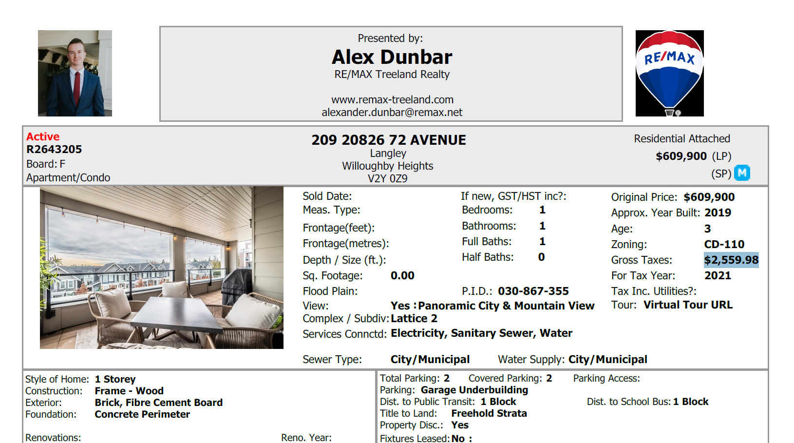 Langley Township Tax in Langley, British Columbia, in the Fraser Valley region