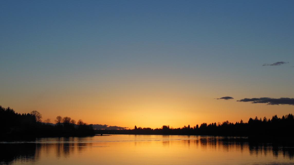 Port Haney Wharf in Port Haney, British Columbia, in the Fraser Valley region