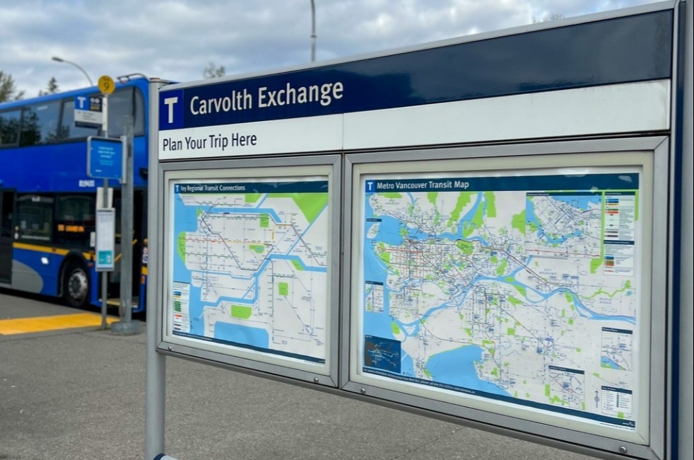 Carvolth Exchange Langley Transit in Willoughby, British Columbia, in the Fraser Valley region