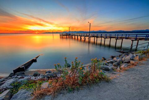 Crescent Beach (Surrey BC) in Crescent Beach, British Columbia, in the Fraser Valley region