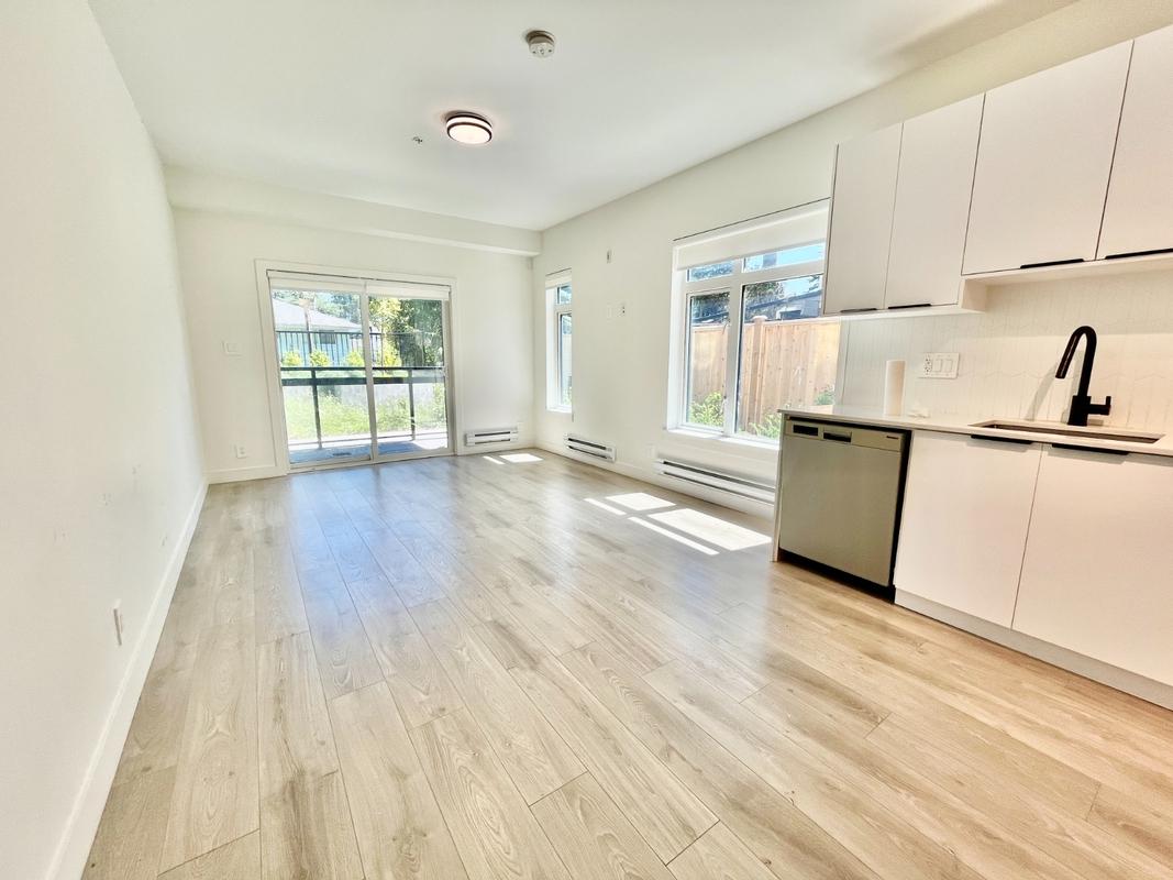 An empty newly built condo unit in Surrey