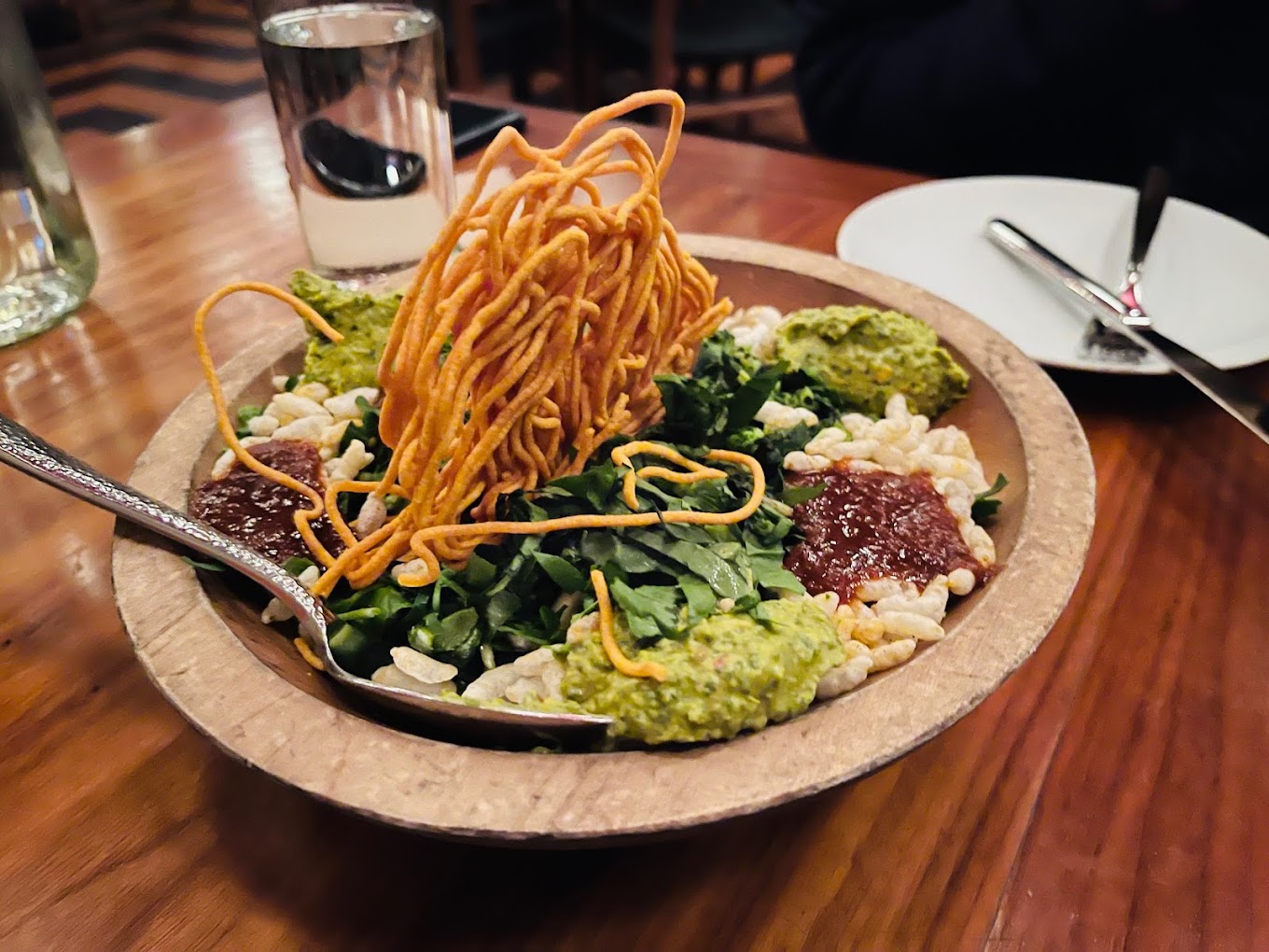 A bowl of Indian chaat at a South Surrey restaurant